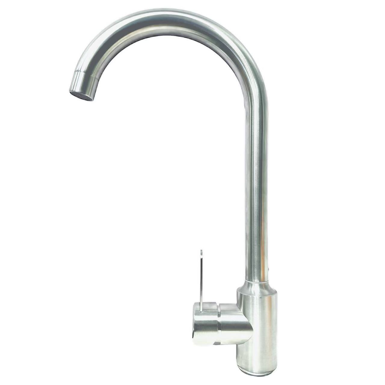 Brwsio Faucet Sinc Cylchdroi Slim Dur Di-staen