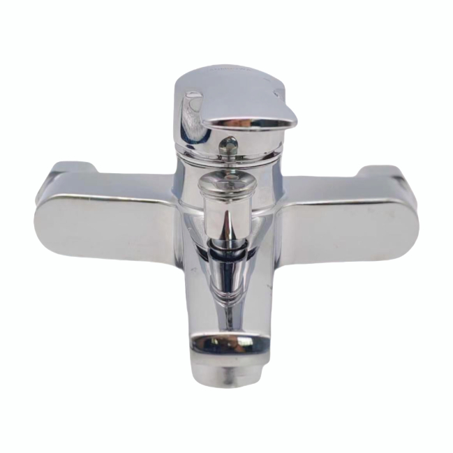 Falf Agored Cyflym â phen dwbl â chrome