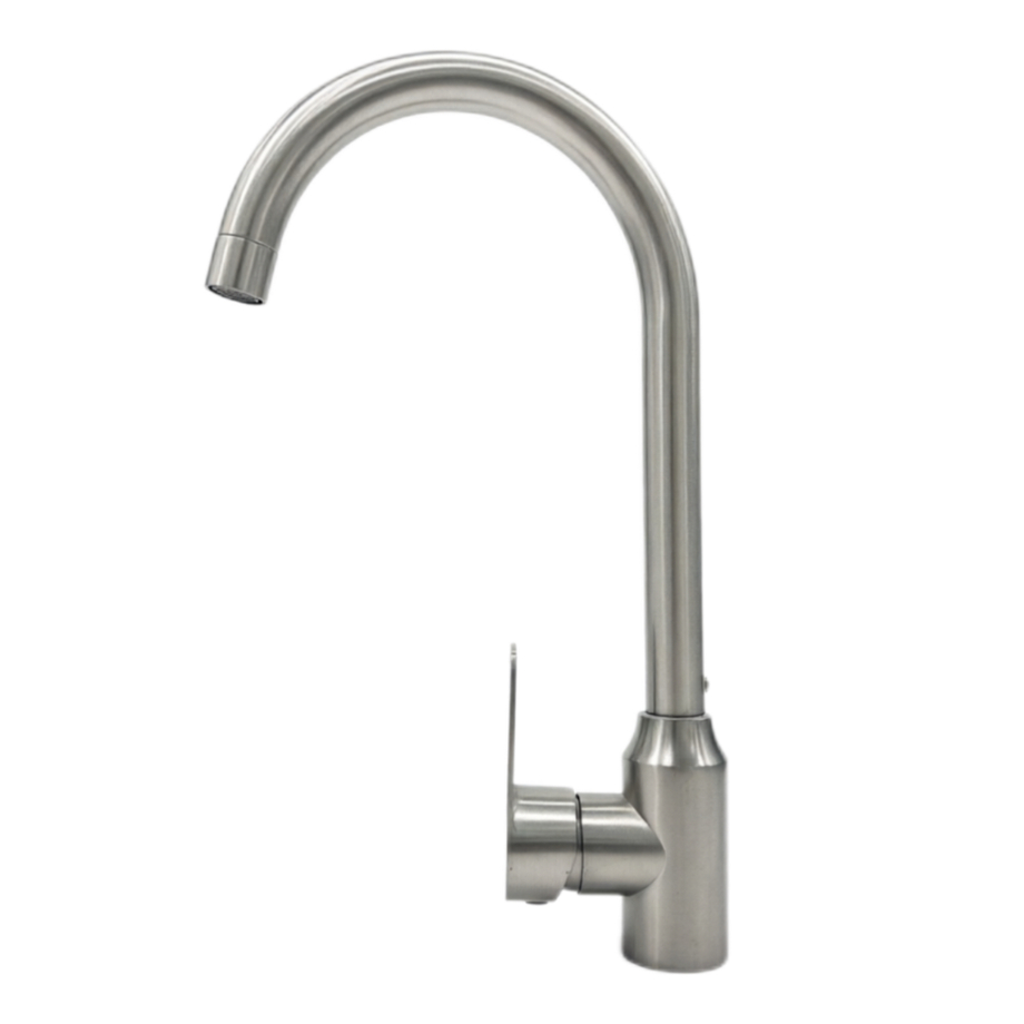 Faucet Dŵr Poeth Ac Oer Rotatable Crwm Mawr