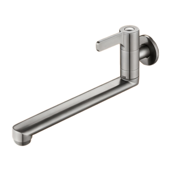 Faucet Braich Robotig Minimalaidd Mewn Wal