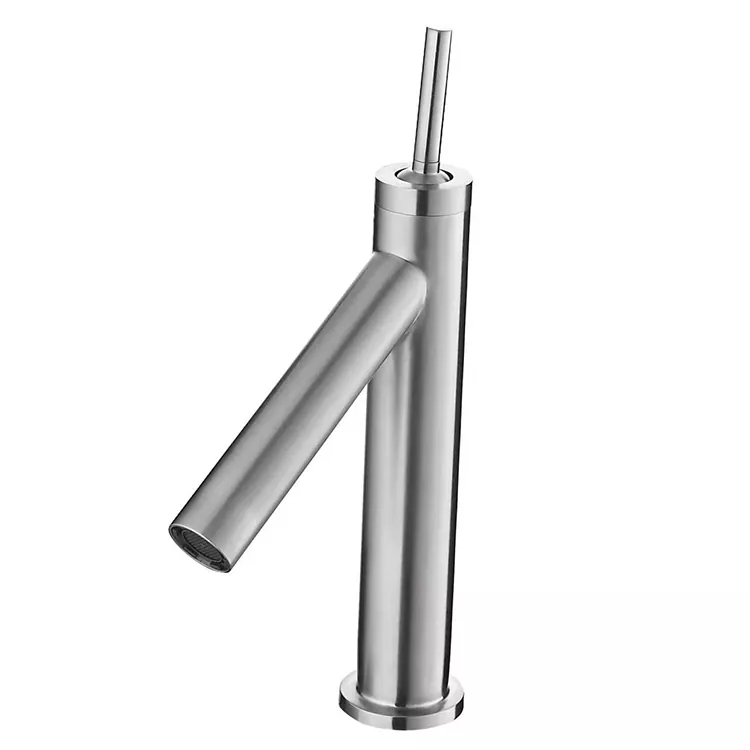 Top Trin Faucet Basn Silindraidd Poeth Ac Oer