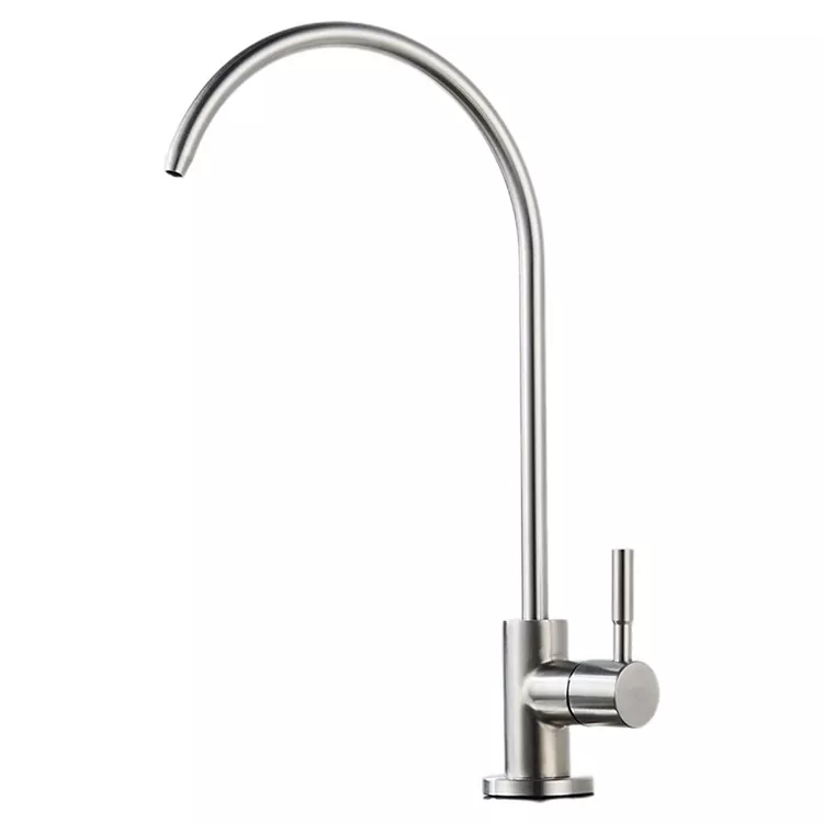 Purifier Dŵr Gyda Tap Dŵr Coeth, Faucet Cegin Dŵr Oer Sengl
